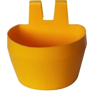 Okrogel PVC krmilnik za zajce z obešali