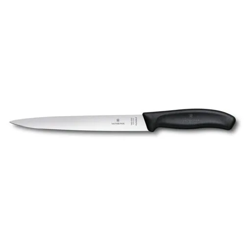 Nož za filetiranje mesa in rib Victorinox Swiss Classic, črn