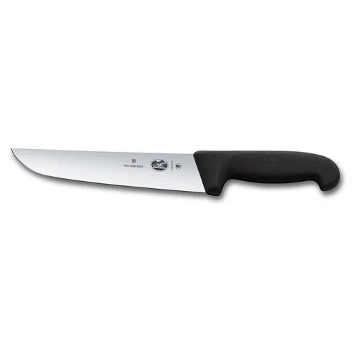 Univerzalni mesarski in kuharski nož Victorinox Fibrox, črn