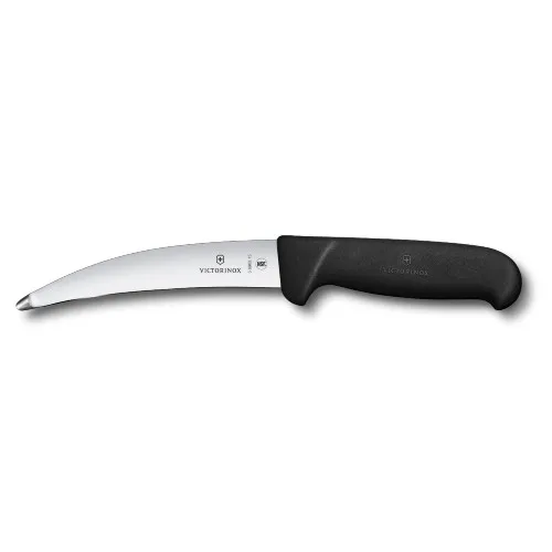 Nož za odstranjevanje drobovine, s topo konico Victorinox Fibrox, črn