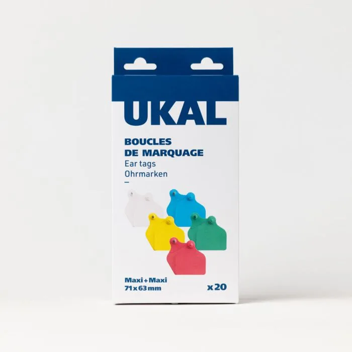 Ušesne znamke, obojestranske, prazne - UkaFlex Large, 20 kos - slika 2